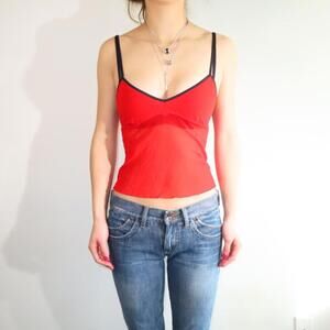 Cosabella Women's Red Vests-tanks-cami